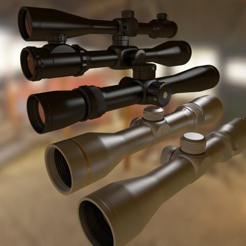 High Poly Rifle Scopes preview image